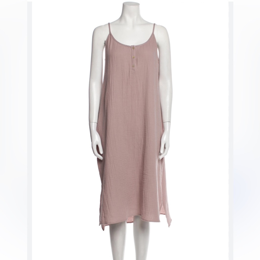 Jenni Kayne  x Hatch Mauve Muslin Cotton Dress . Size S